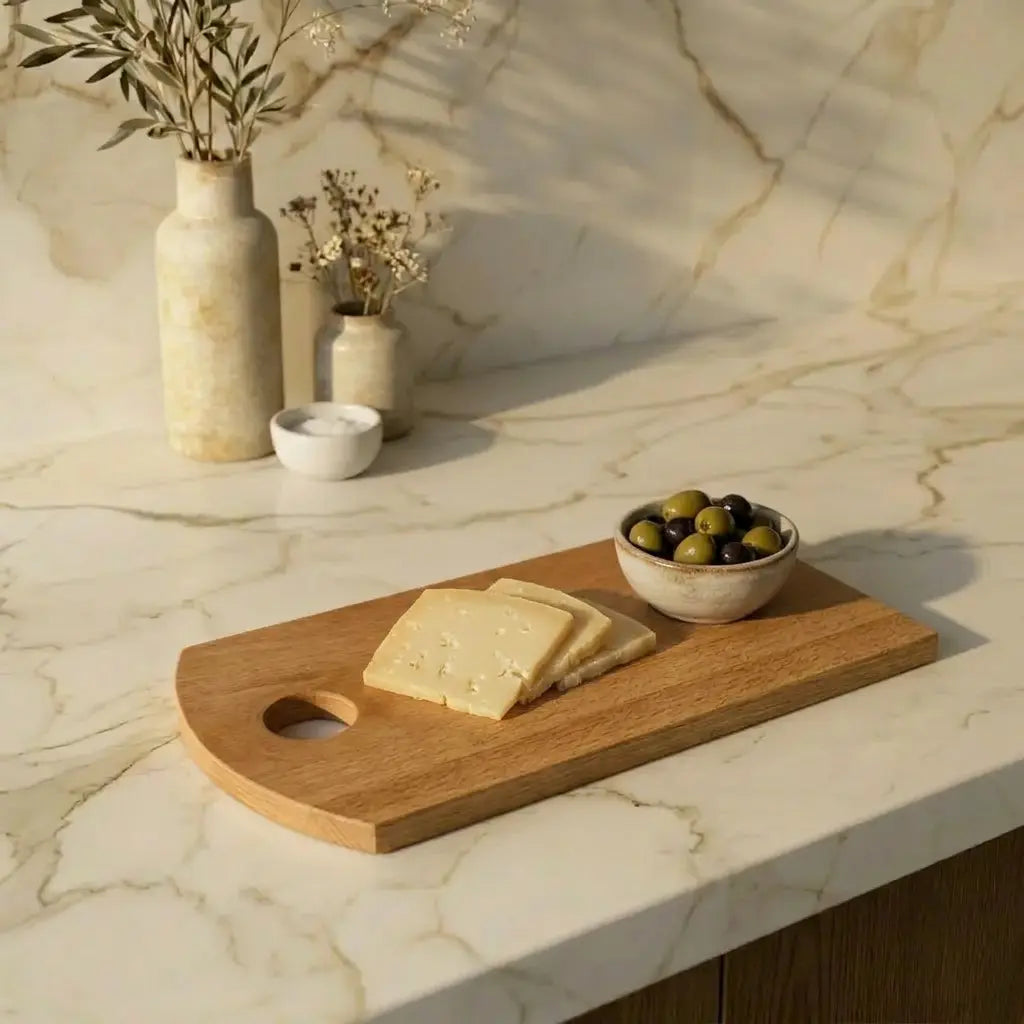 Skärbräda i bokträ 29x13 cm | Liten köksbräda för dagligt bruk