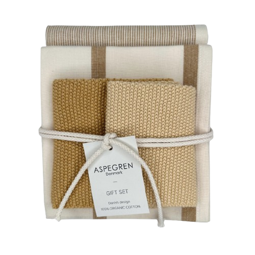 Presentset i ekologisk bomull (4-set) - Sunflower Seed
