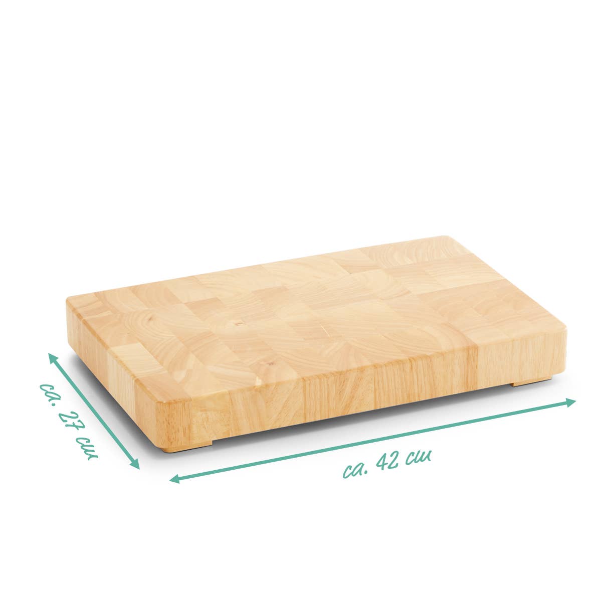 Butcher block skärbräda i gummiträ