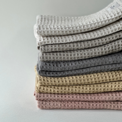 Disktrasor i ekologisk bomull, set om 2 - North Steel Gray 30×35 cm