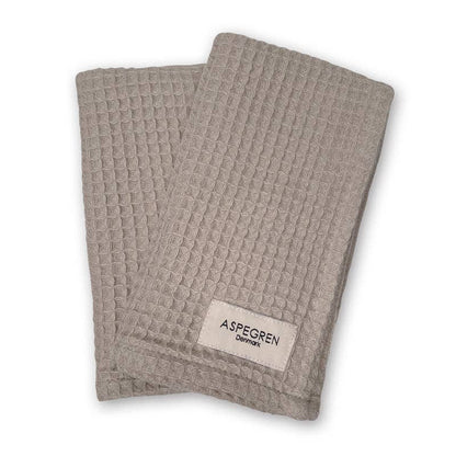 Disktrasor i ekologisk bomull, set om 2 - North Steel Gray 30×35 cm