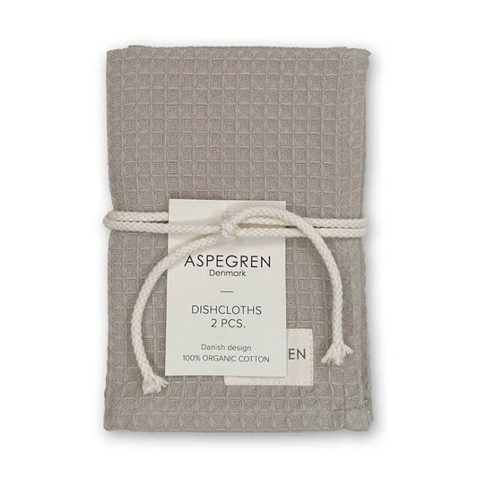 Disktrasor i ekologisk bomull, set om 2 - North Steel Gray 30×35 cm