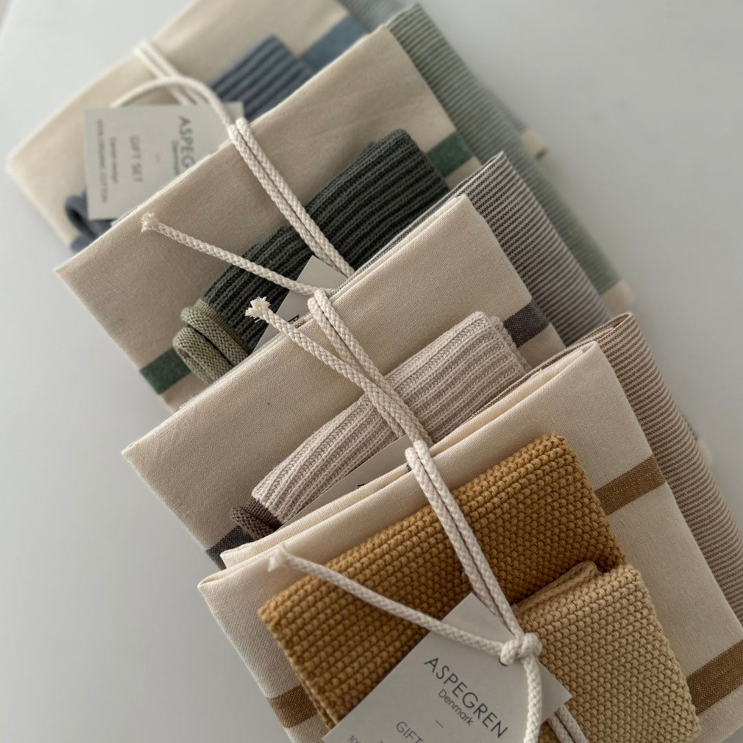Presentset i ekologisk bomull (4-set) - Sunflower Seed