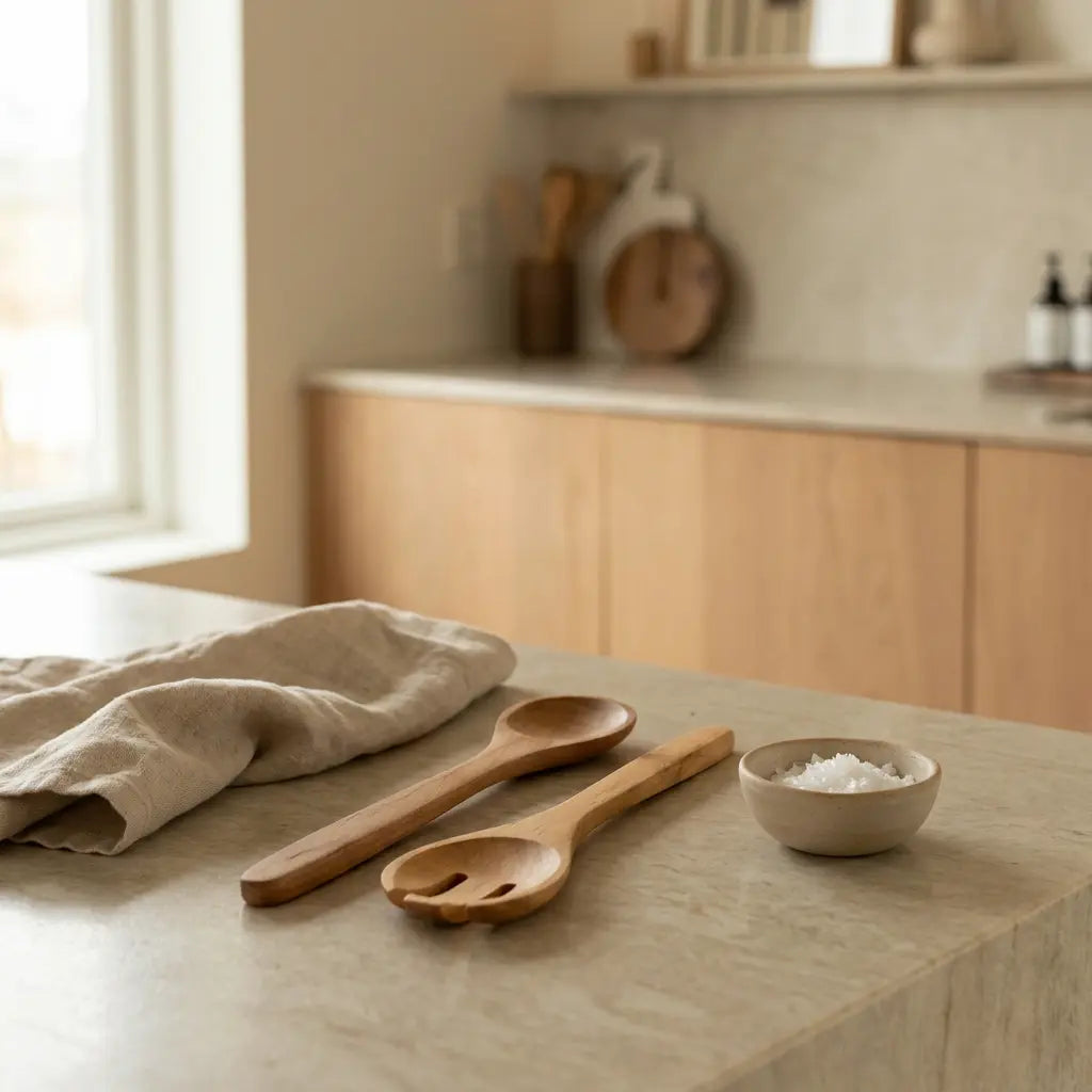 Salladsbestick i al